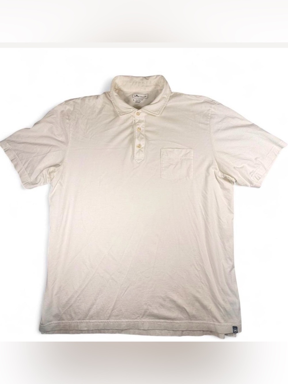 Peter Millar Men's Short-Sleeve Polo in Cream